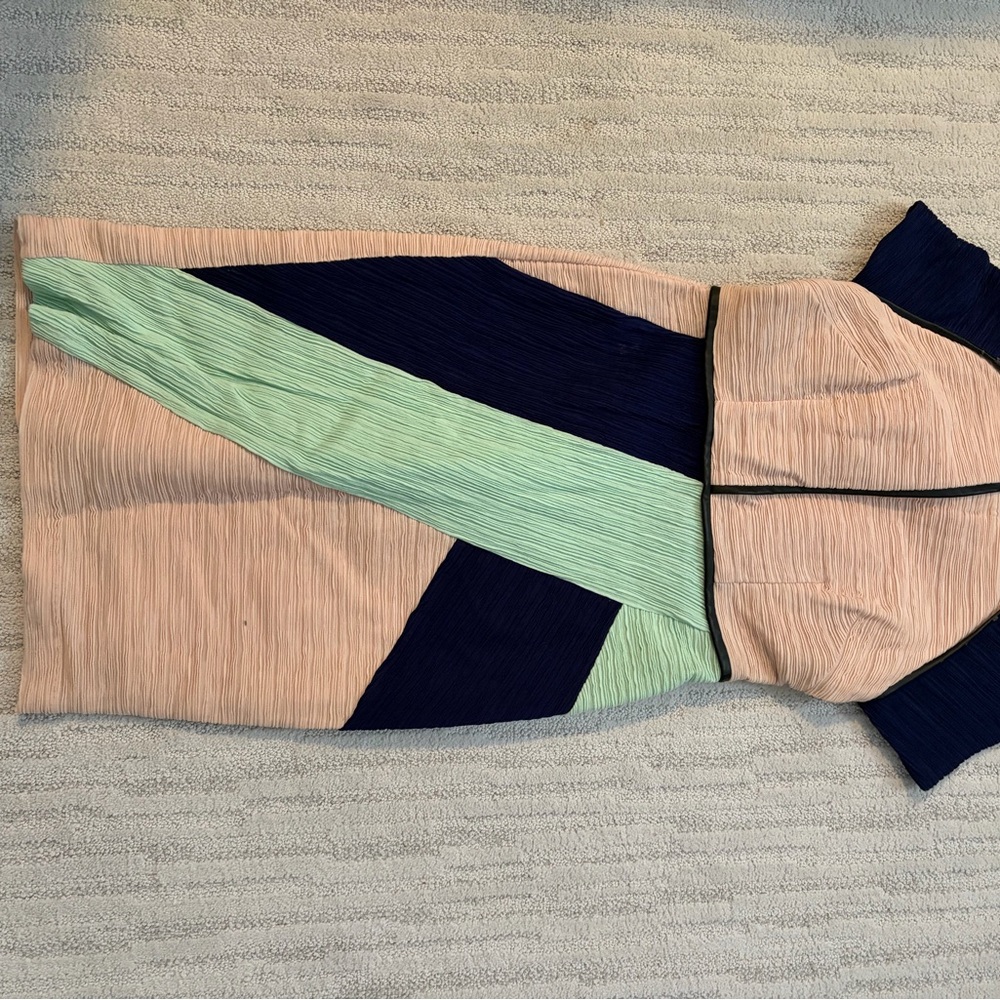 Maeve Blush and Navy Dress